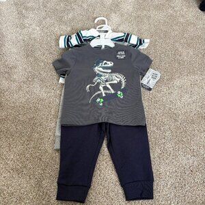 Tommy Bahamas Mix & Matching Set 4 Pieces Size 12m Glow in Dark NEW Pants & Tees